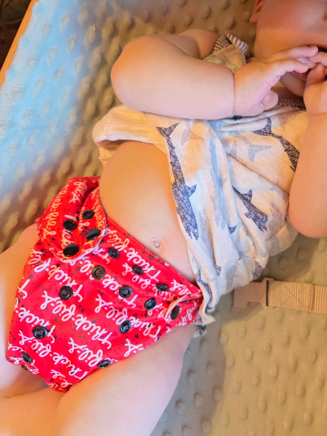 Customer photo review of Slim Fit Pocket Cloth Diaper