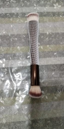 Customer photo review of Synthetic Hair Brush Set Double-Head Foundation Bronzer — Bronze | KIMLUD