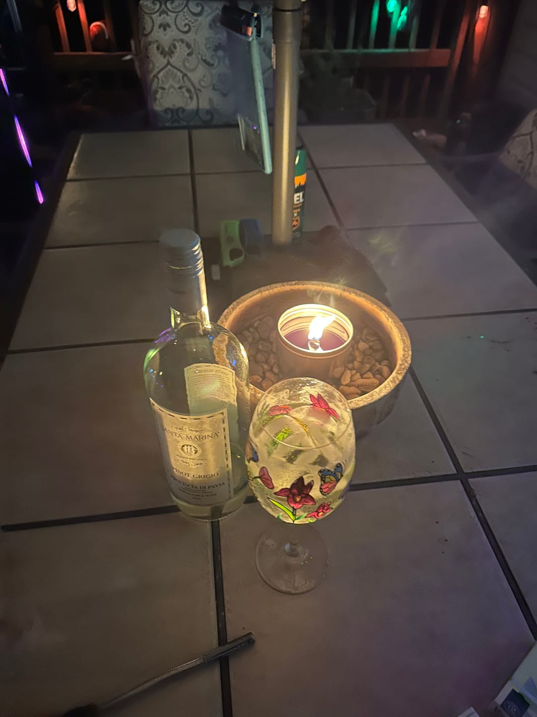 Customer photo review of The Outdoor Citronella Candle - S'mores Scent