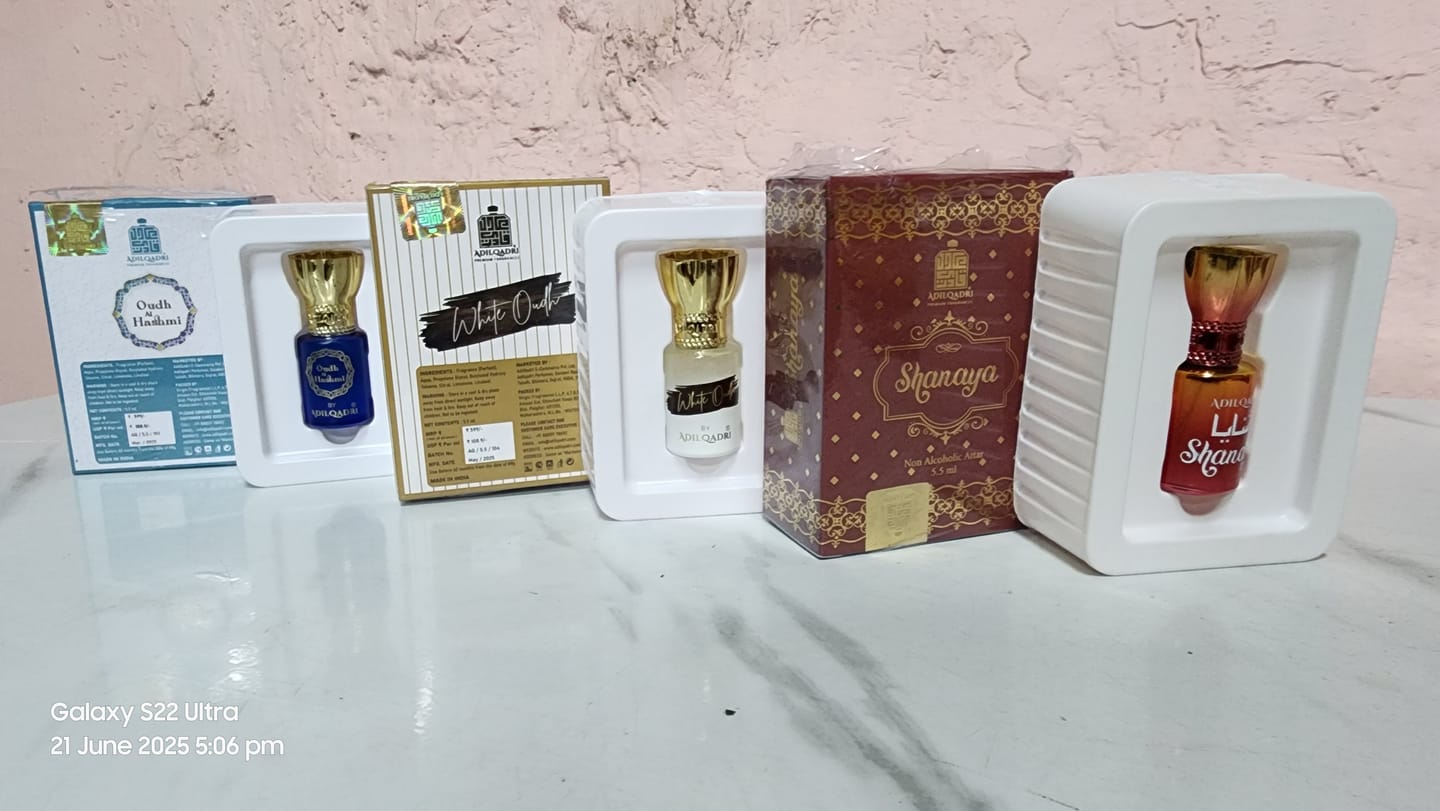 Customer photo review of 3 Pcs Attar Set Shanaya, White Oudh And Oudh Al Hashmi 5.5 Ml Each