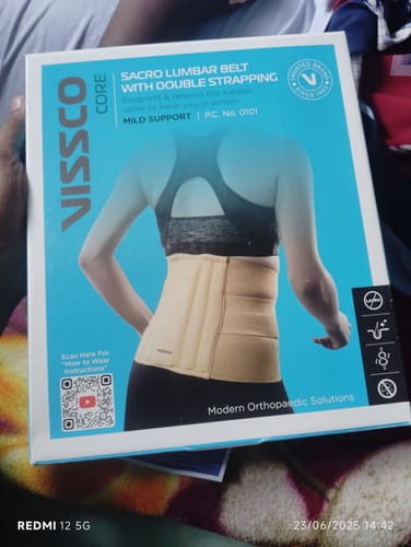Customer photo review of Sacro Lumbar Belt (Mild Support) | Provides Support to Lower Back | Corrects Posture & Relieves Back Pain (Beige)