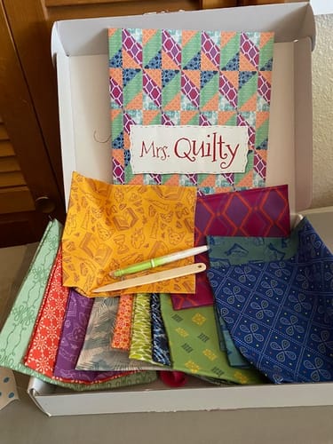 Customer photo review of Hiking Mug Rug Downloadable PDF Quilt Pattern