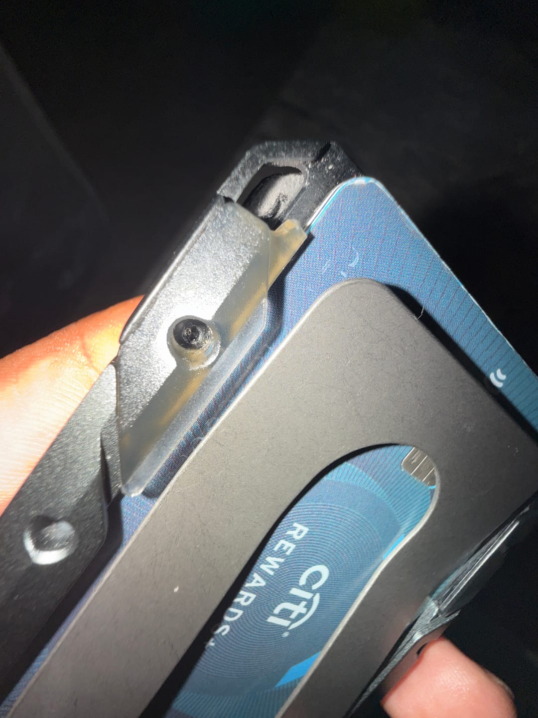 Customer photo review of M4 MAVERICK™ RAIL WALLET with TITANIUM CLIP