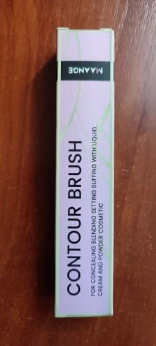 Customer photo review of Synthetic Hair Brush Set Double-Head Foundation Bronzer — Bronze | KIMLUD