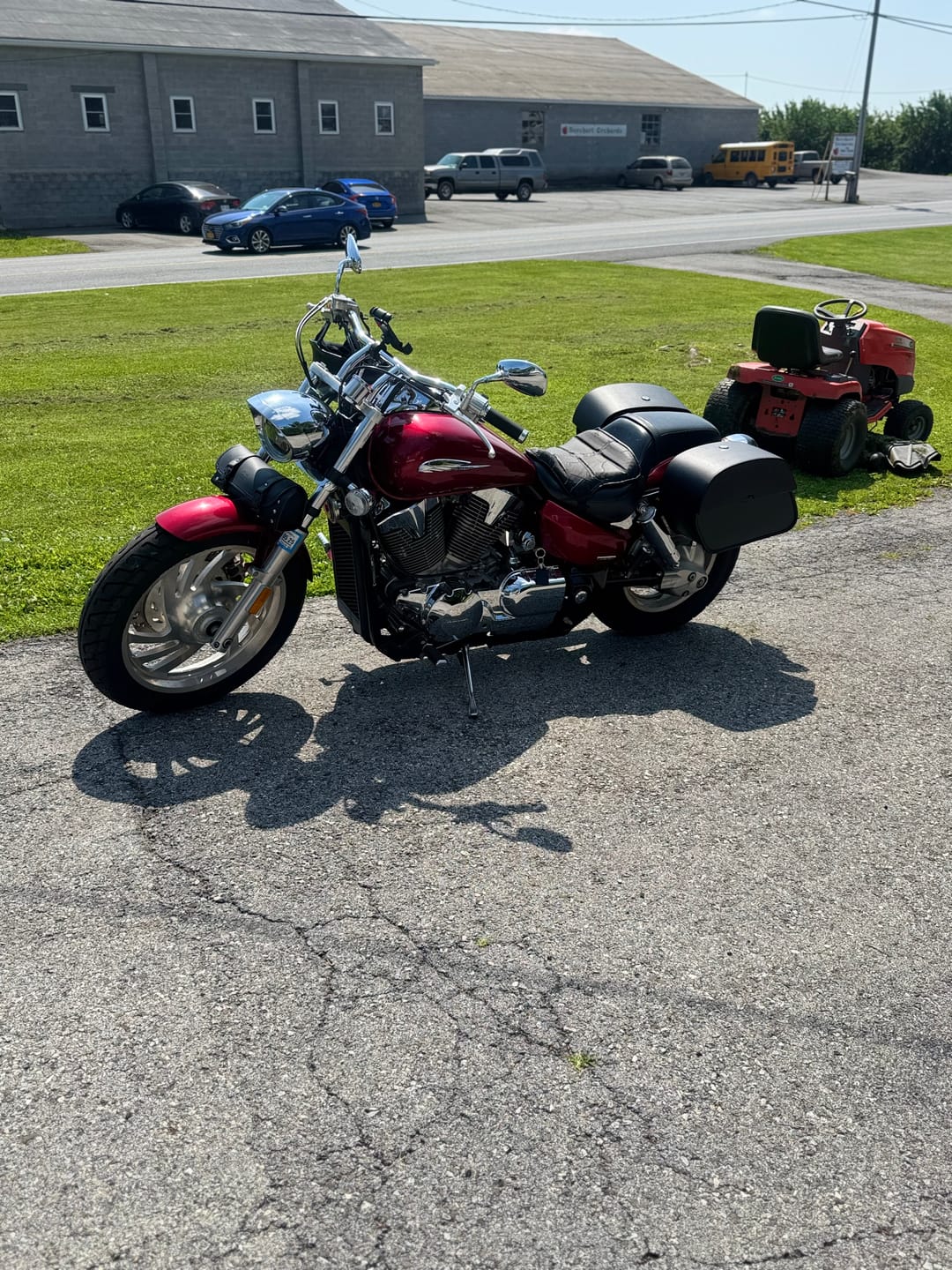 Customer photo review of 28L - Panzer Medium Hard Mount Honda VTX 1300 C Motorcycle Saddlebags
