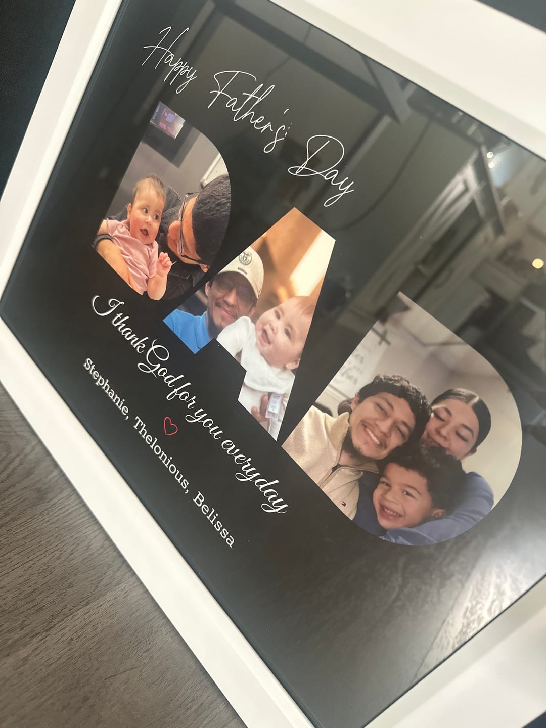 Customer photo review of Happy Dad's Day - Personalized poster