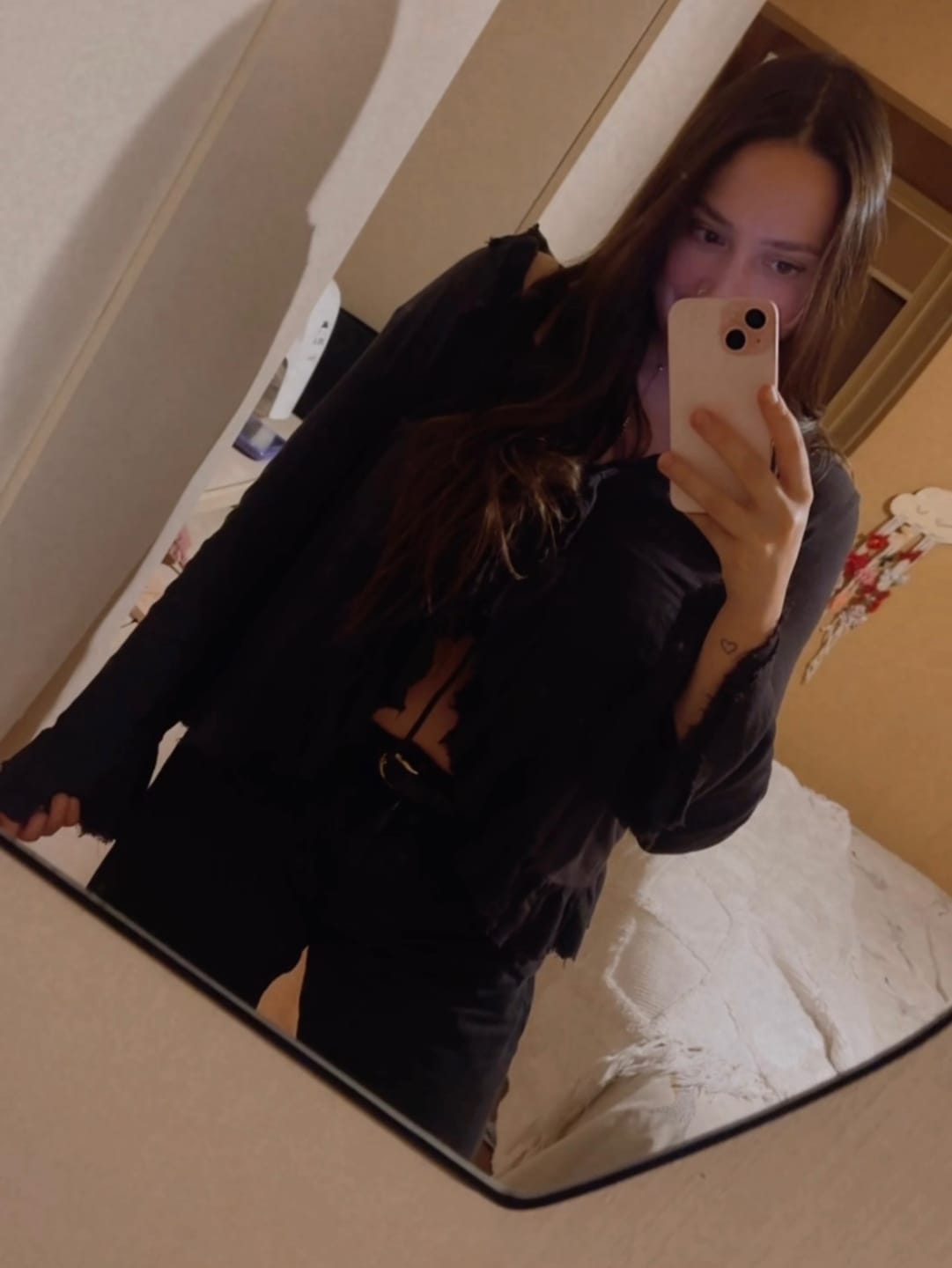 Customer photo review of JEANS JOSEFA Wide Leg negro