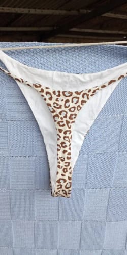 Customer photo review of Cotton G String Leopard Women Panties Sexy Briefs Thong Low Waist T-back Bikini Underwear Seamless Femlae Lingerie Size S-XXL