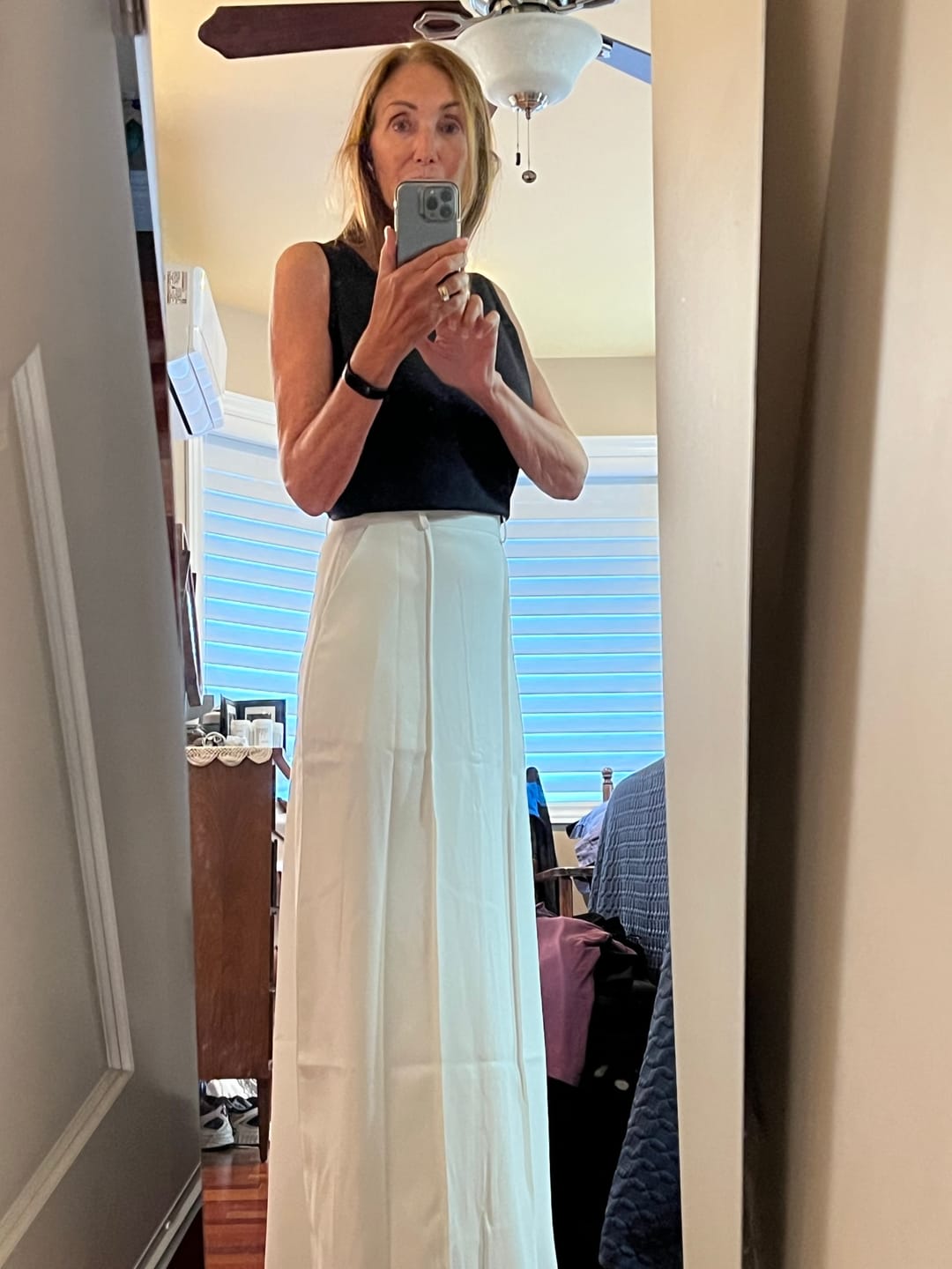 Customer photo review of Stylish H-Line Solid Color Skirts Bottoms