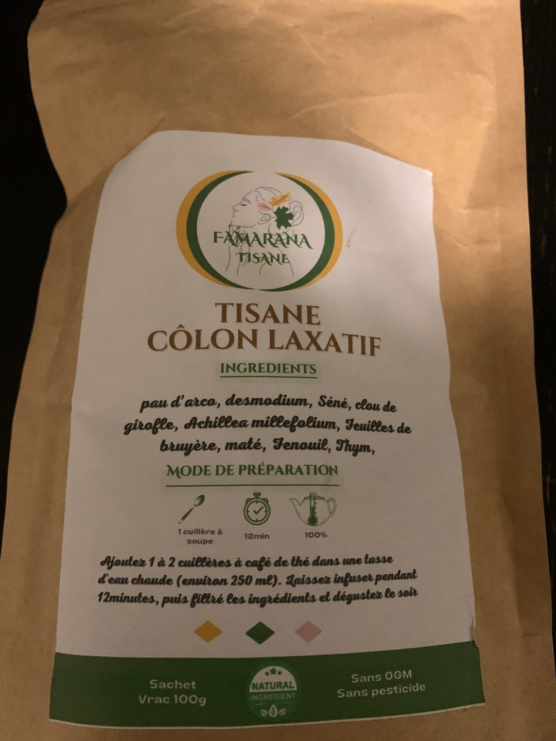 Customer photo review of TISANE - CÔLON DETOX effet laxatif