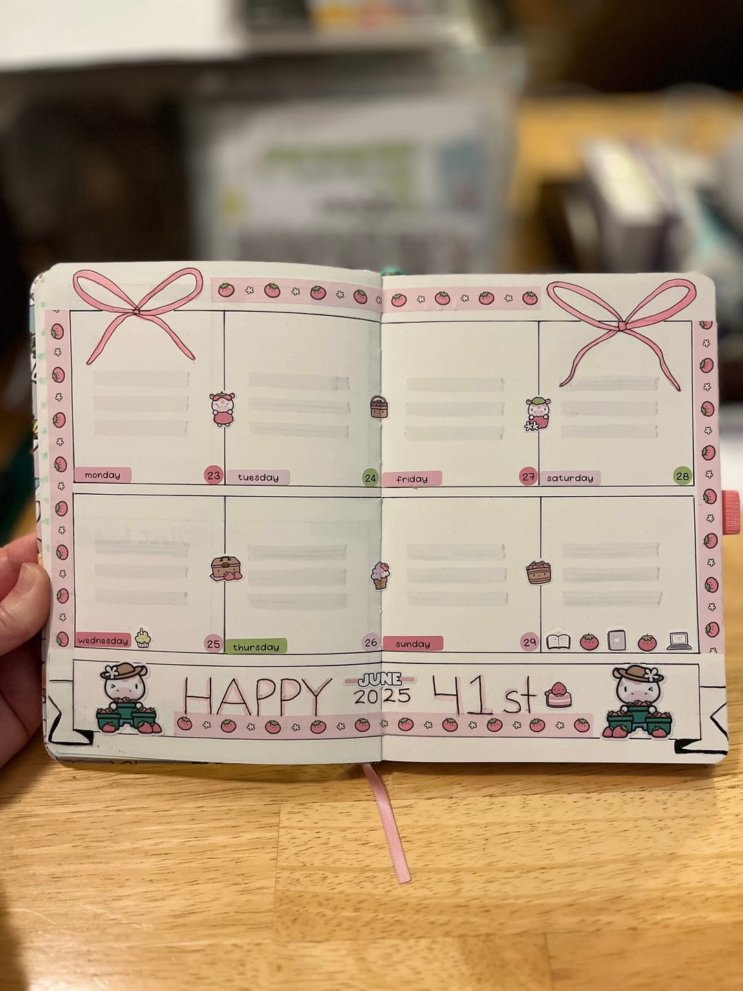 Customer photo review of Strawberry Harvest Washi Tape (Set of 2)