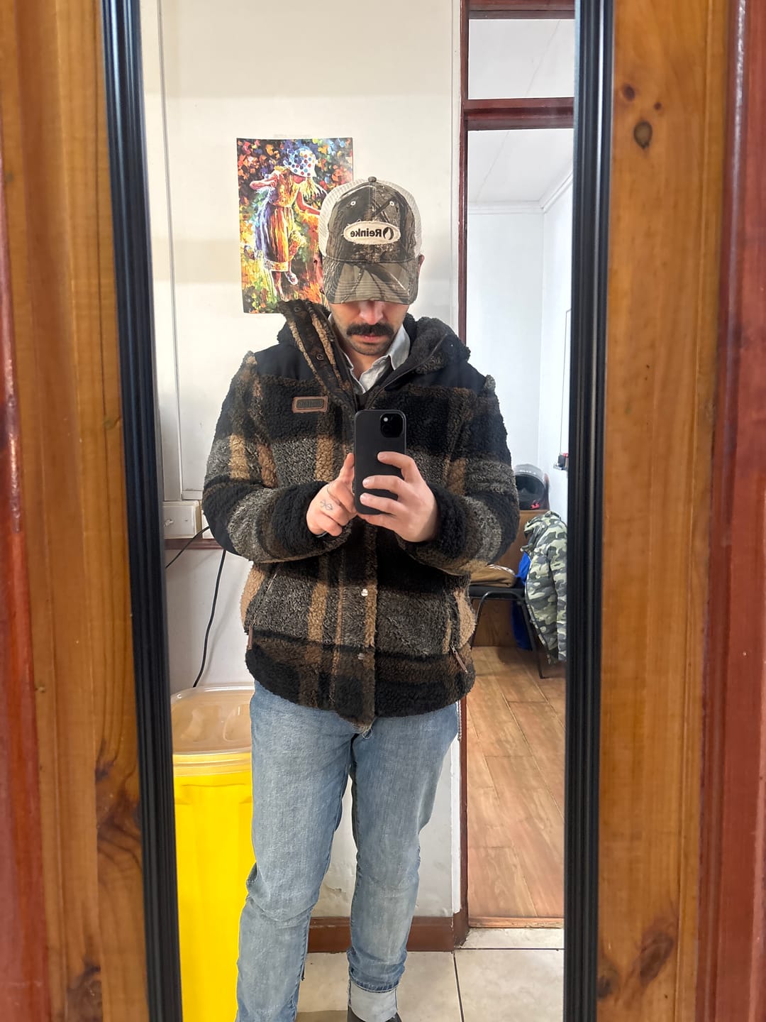Customer photo review of Chaqueta Reversible Chipodos Print Hombre