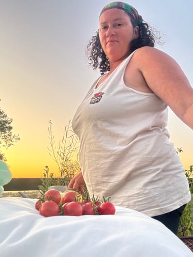 Customer photo review of Tomato Lovers Logo Comfort Colors® Tank Top