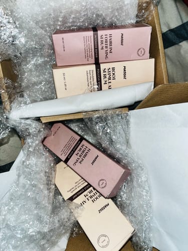 Customer photo review of Hairline Fortifying Serum 30ml - Minoxidil