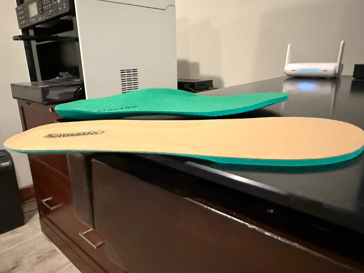Customer photo review of Microfiber - Barefoot Shoes Insoles