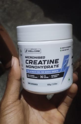 Customer photo review of Wellcore - Pure Micronised Creatine Monohydrate (122g, 33 Servings) Tropical Tango