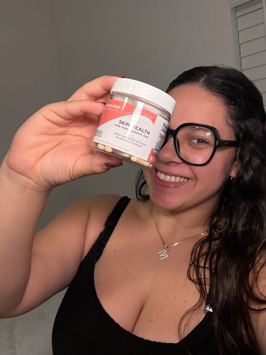 Customer photo review of SKIN HEALTH  with Milk Thistle + Hyaluronic Acid