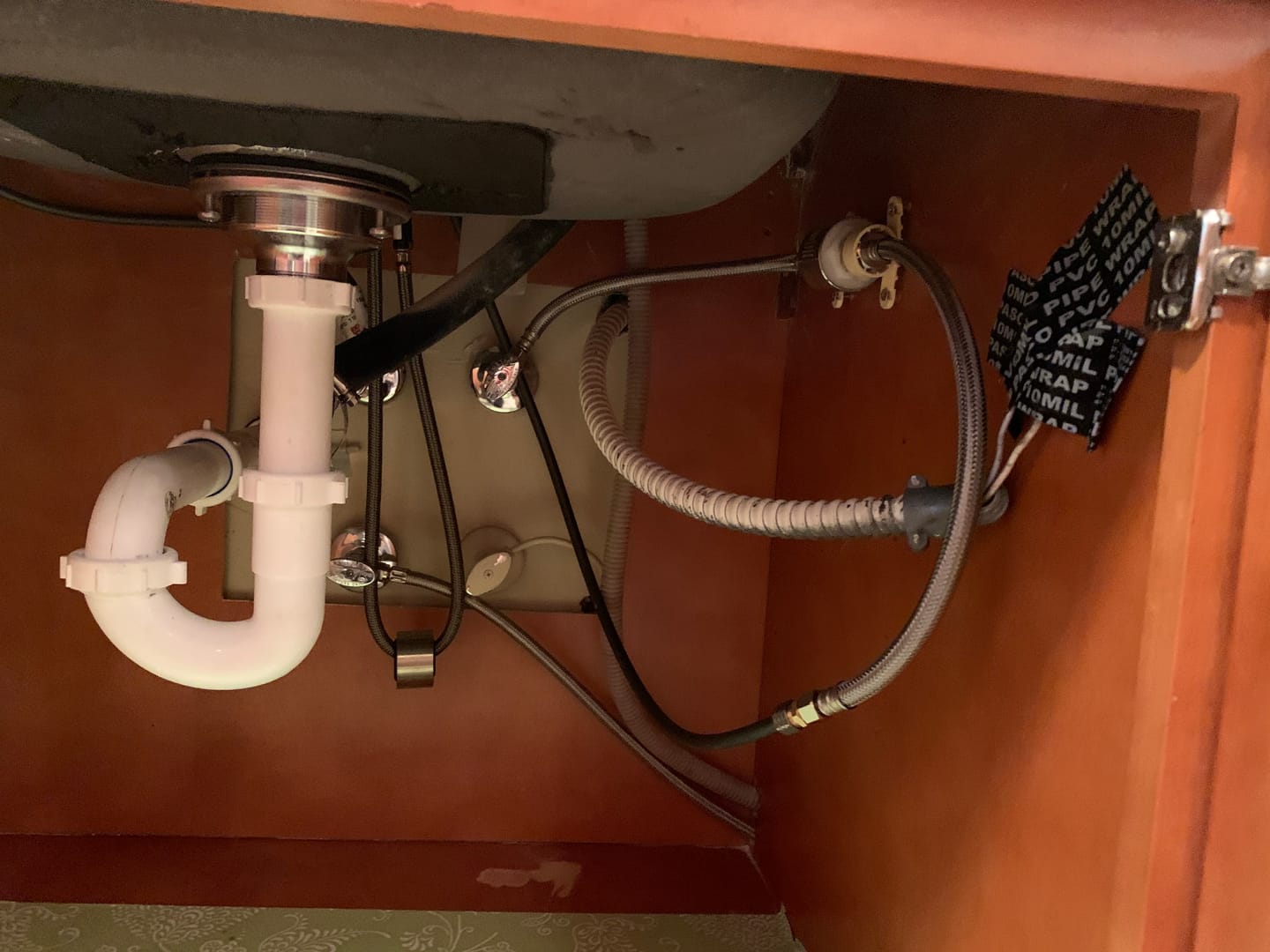 Customer photo review of Under sink & shower