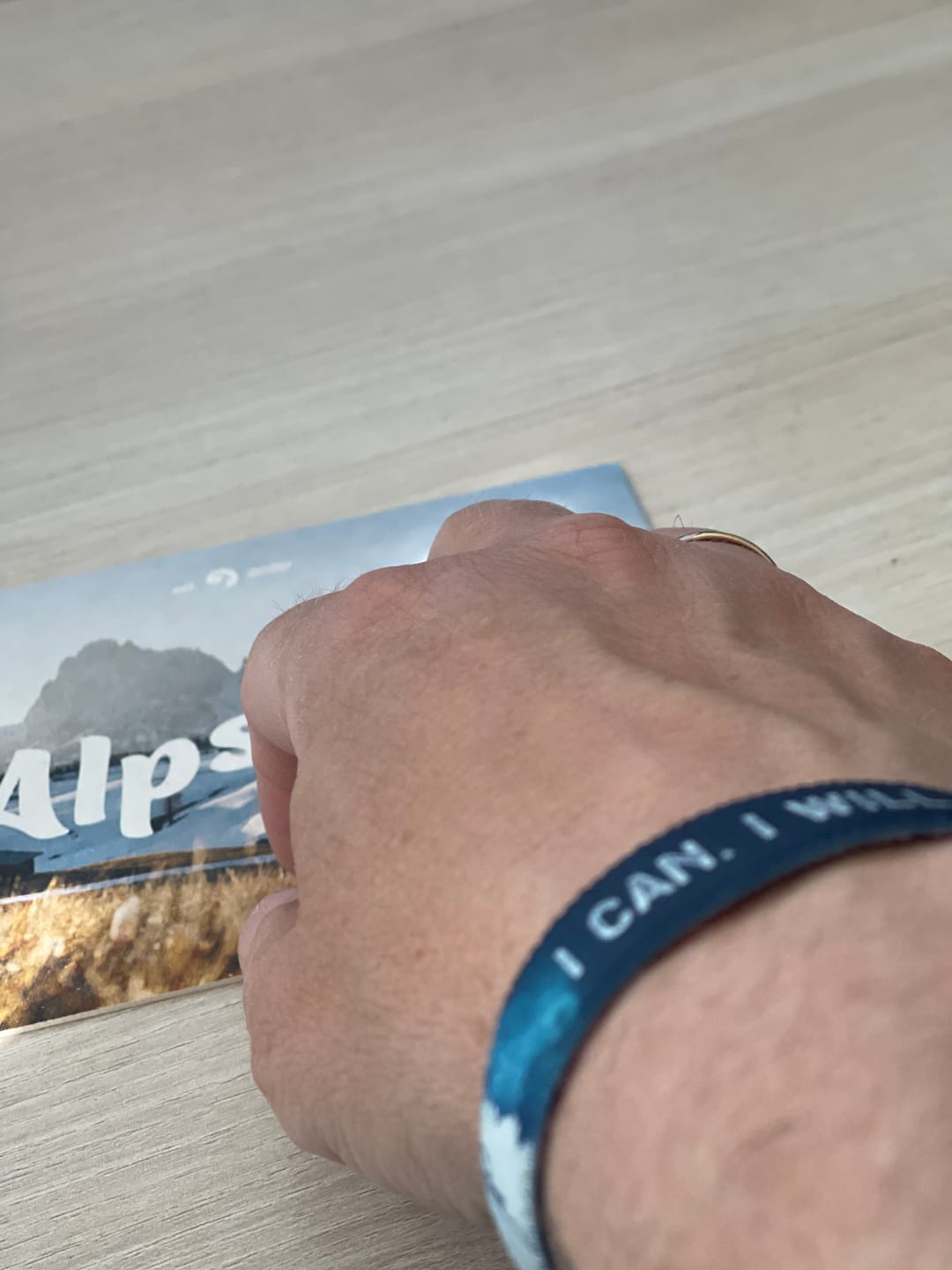 Customer photo review of I can. I will. - Elastisches Armband