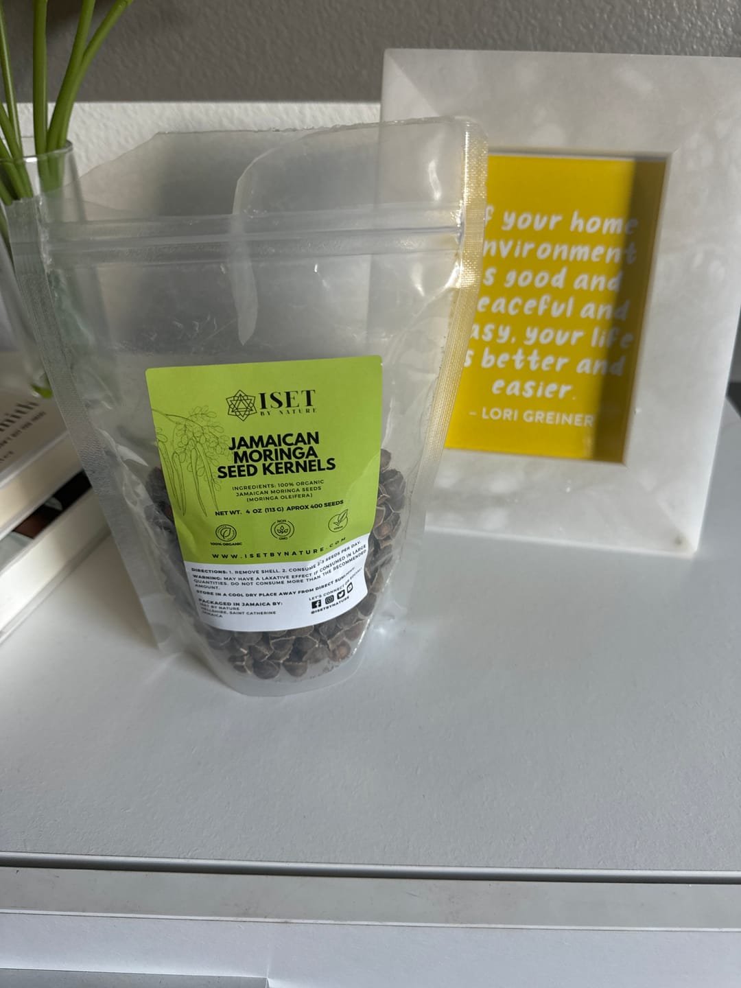 Customer photo review of Jamaican Moringa Seeds, Organic, 4 oz
