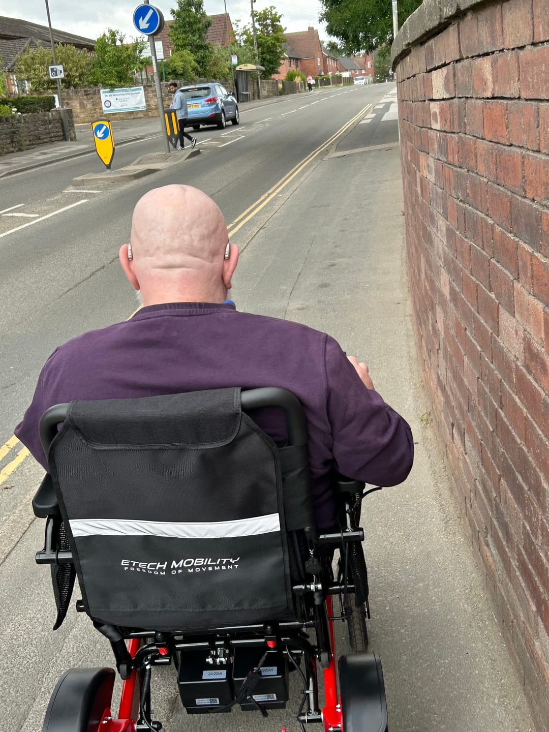 Customer photo review of Wide-Seat Automatic Folding Electric Wheelchair | Freedom Elite AF