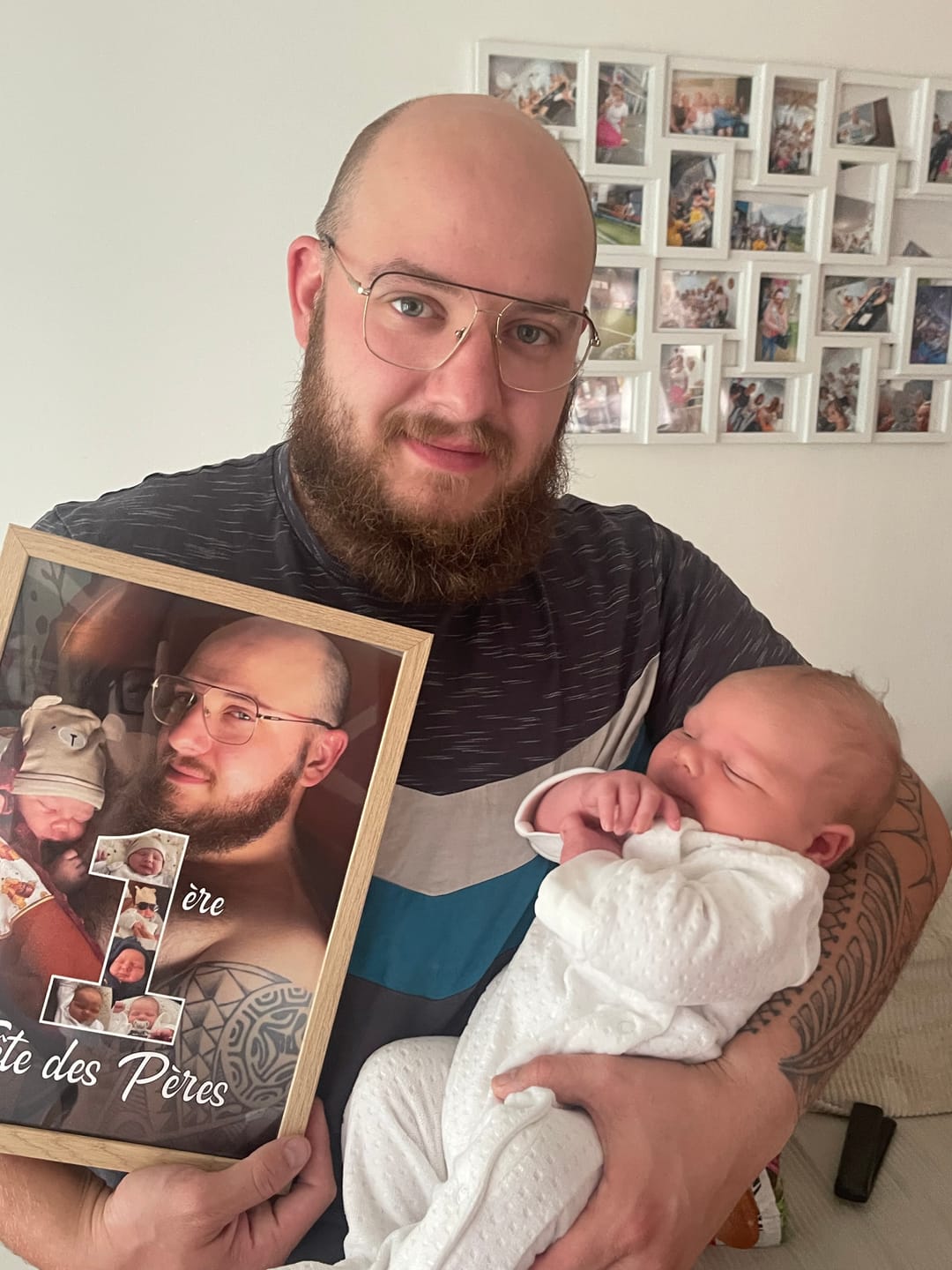 Customer photo review of 1ère Fête des Pères - Affiche personnalisée