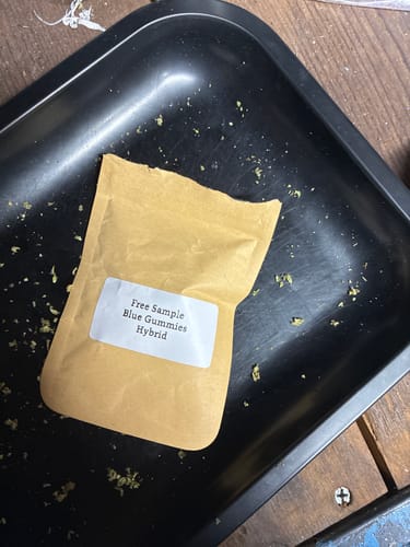 Customer photo review of Blue Gummies