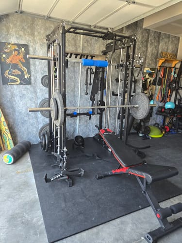 Customer photo review of RitFit M1 PRO Multi-Functional Smith Machine with Cable Crossover System and Squat Rack for Home Gym