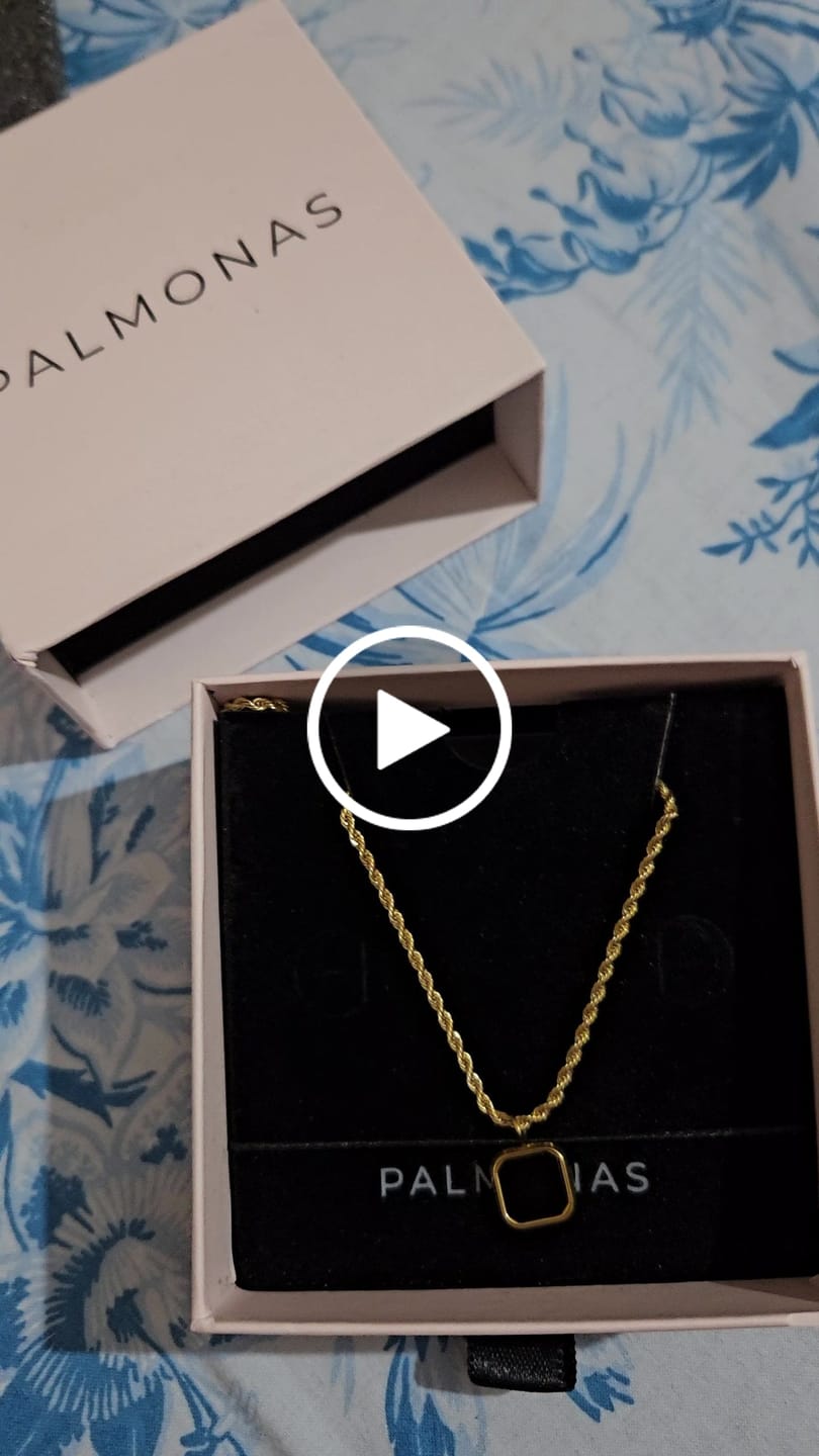 Customer video review of Black Enamel Necklace