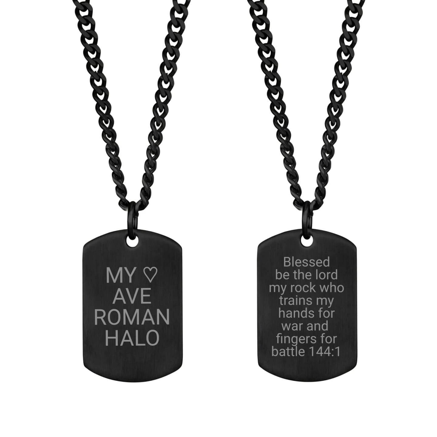 Customer photo review of Matte Dog Tag