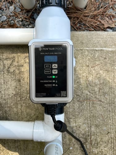 Customer photo review of Pentair Intellichlor IC40 Salt Gen Cell - EC-520555/EC-523735 Pentair IntelliChlor Plus40