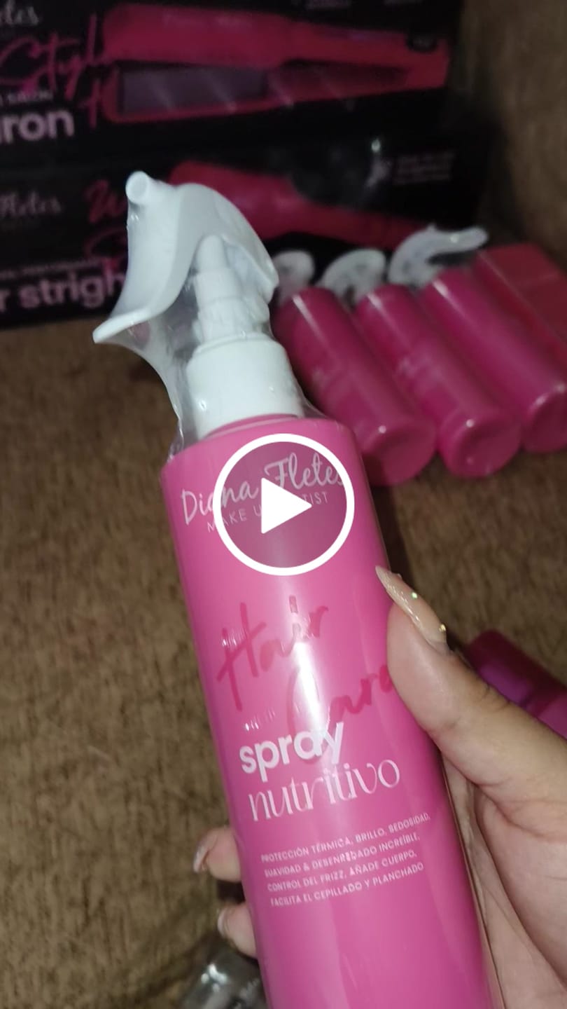 Customer video review of Spray Nutritivo Con Protector De Calor Diana Fletes