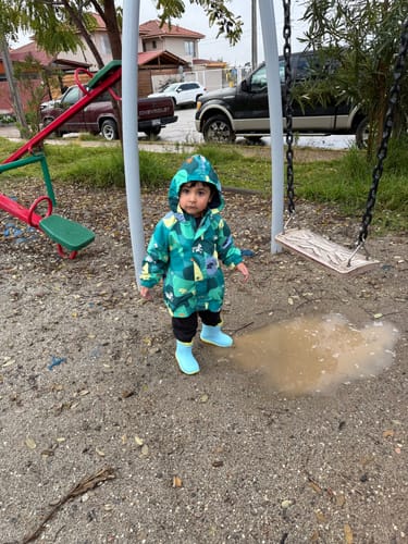 Customer photo review of Bota de agua ergonómica - Celeste - Patawa Kids