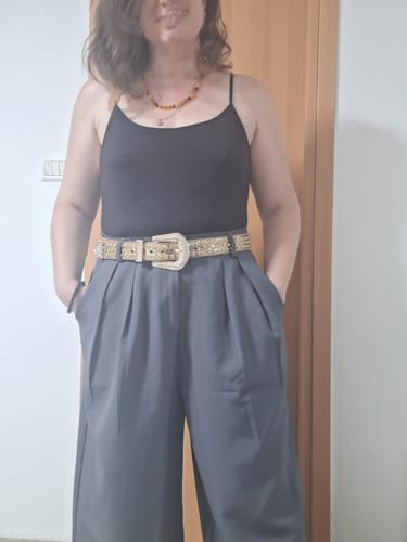 ביקורת עם תמונה מאת לקוח על מכנס ראם אפור
