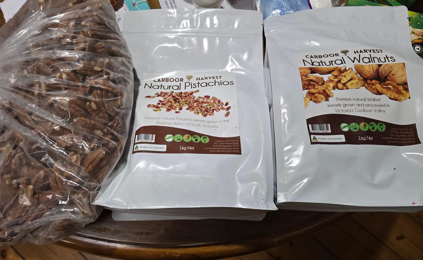 Customer photo review of Natural Australian pistachios