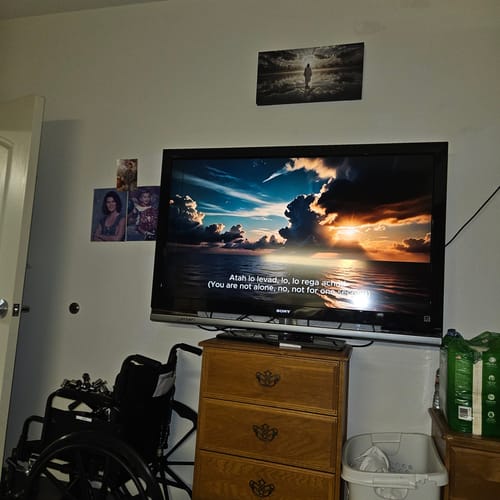 Customer photo review of Walking on Water - Faith Wall Art III