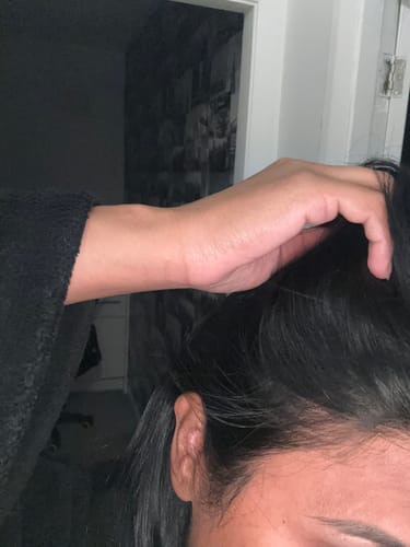 Customer photo review of Instant Dye Shampoo