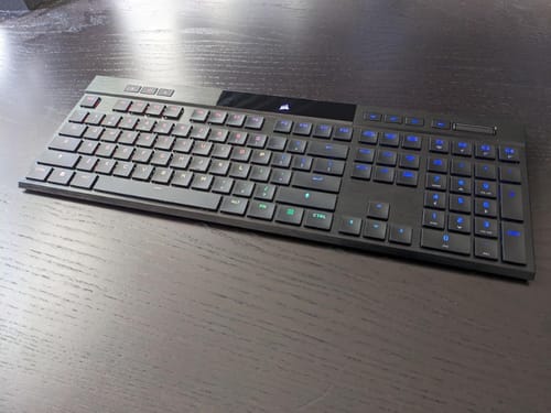 Customer photo review of CORSAIR K100 AIR Wireless Mechanical Gaming Keyboard