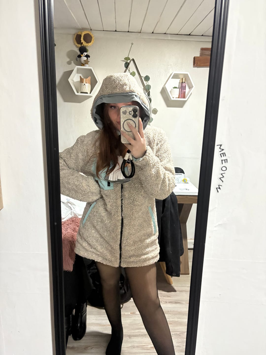 Customer photo review of Parka Impermeable Reversible Camaleon Mujer