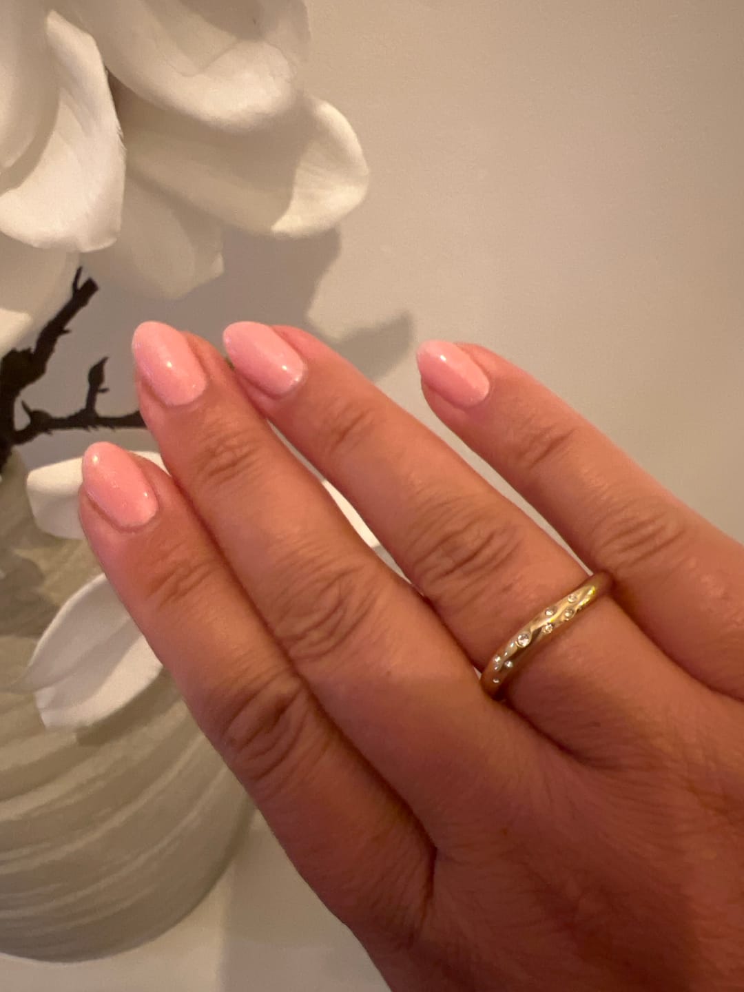 Customer photo review of Wave Ring with Stones