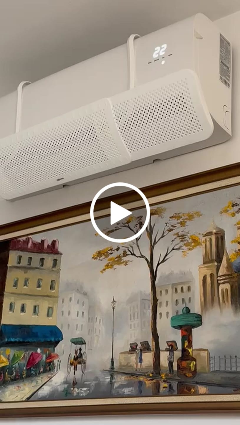 Customer video review of Deflector Disperser para Aire Acondicionado Milhome