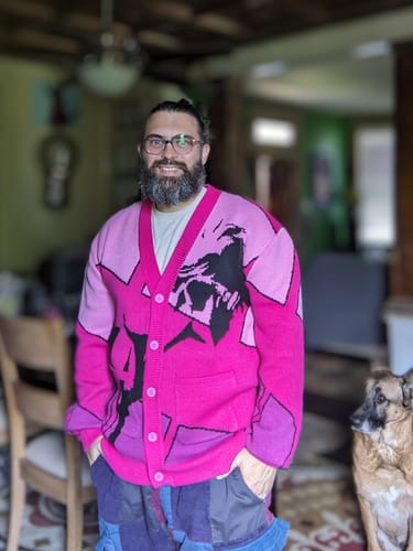 Customer photo review of Radical Edward Cardigan