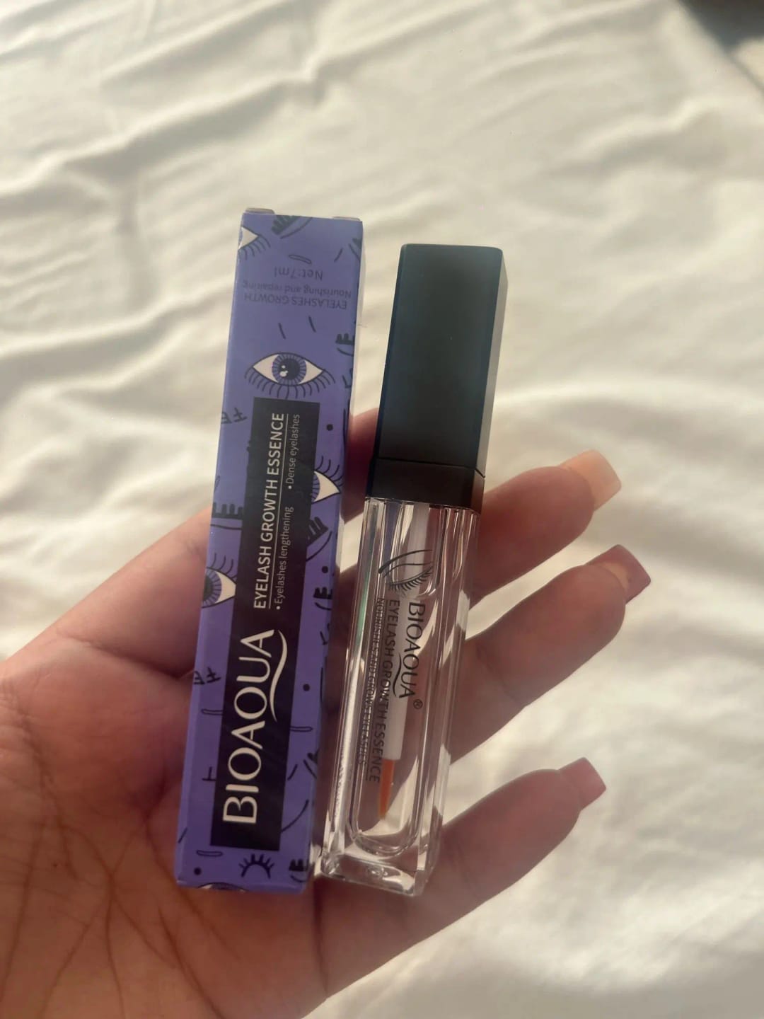 Customer photo review of Luxe Eyelash Growth Serum For Lengthening And Thickening With Nourishing Glycerin Formula — Clear | KIMLUD