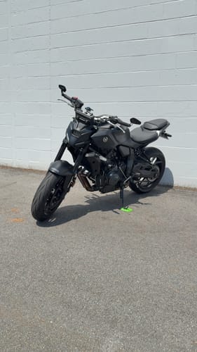 Customer photo review of Yamaha MT-07 2025+ - Brogue Machined Low Pro Bar End Mount & Mirror Kits