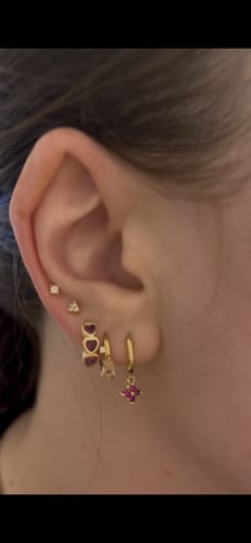 Customer photo review of Jelly Heart Huggies Pink Gold