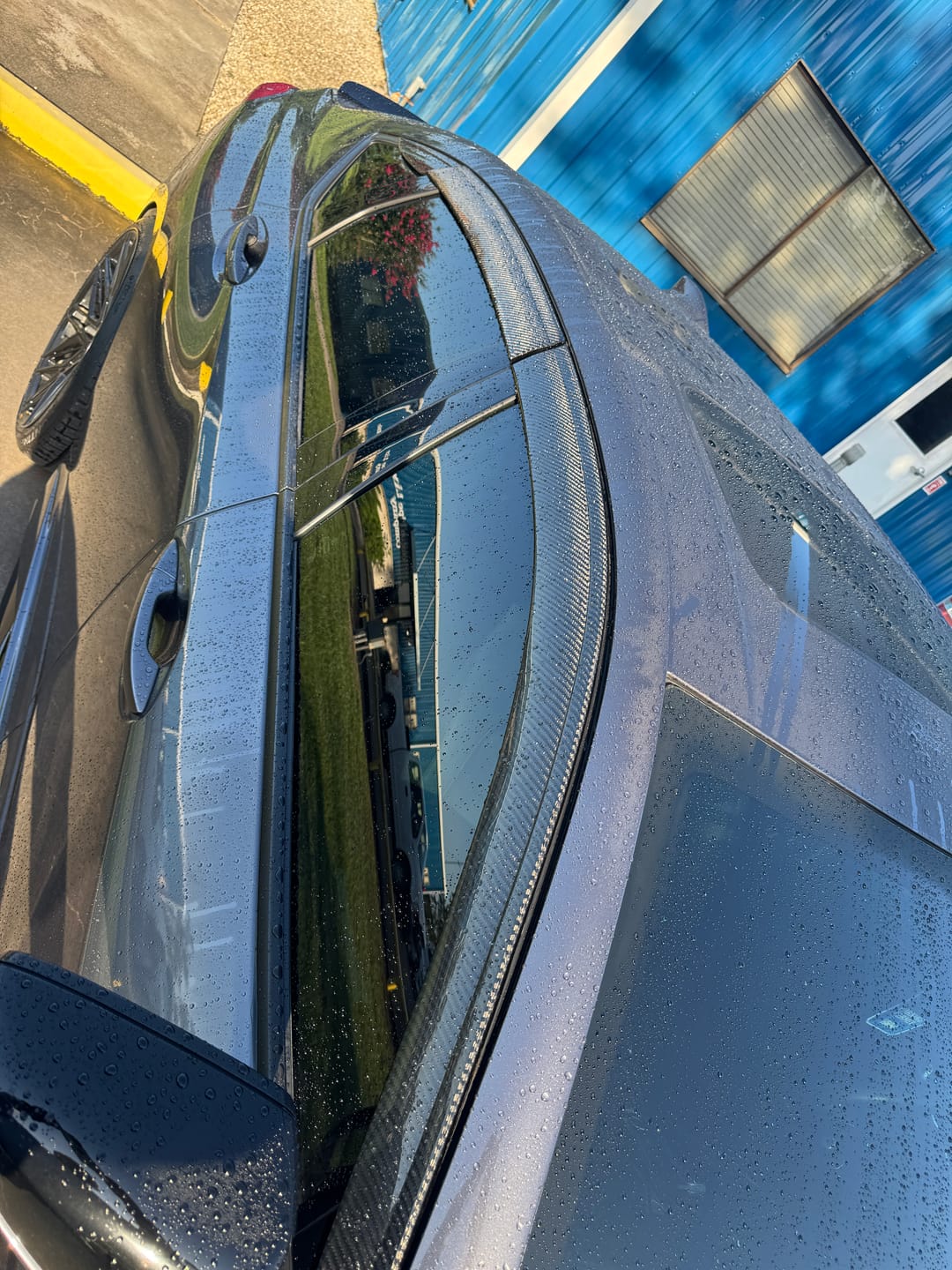 Customer photo review of 2021-2024 Acura TLX Carbon fiber Window visors