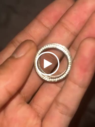 Customer video review of .925 Silver Channel Set 360 Eternity Band Rhodium CZ Bling Ring