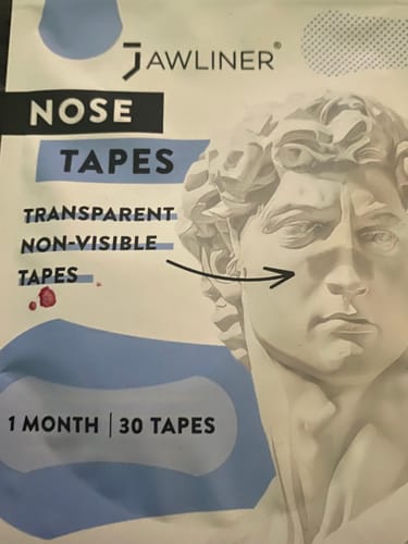 Customer photo review of JAWLINER® Nose Tape
