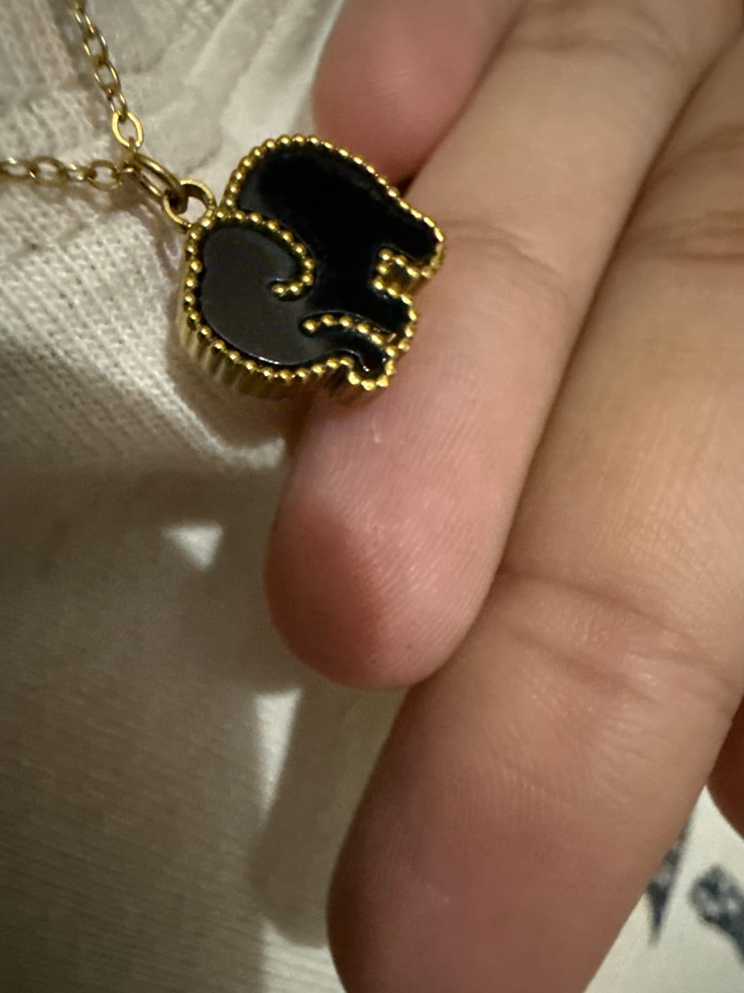Customer photo review of Little Heffalump Necklace