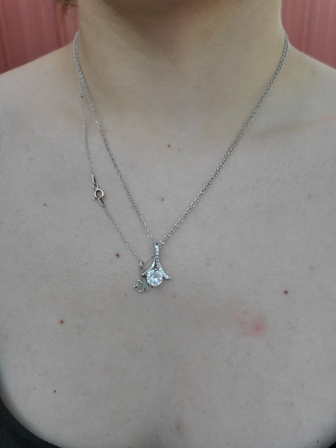 Customer photo review of To my Granddaughter - Love pendant necklace
